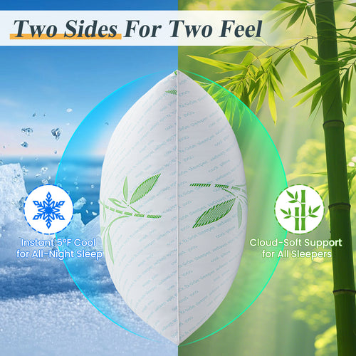 Cooling Hybrid Bed Pillows for Sleeping