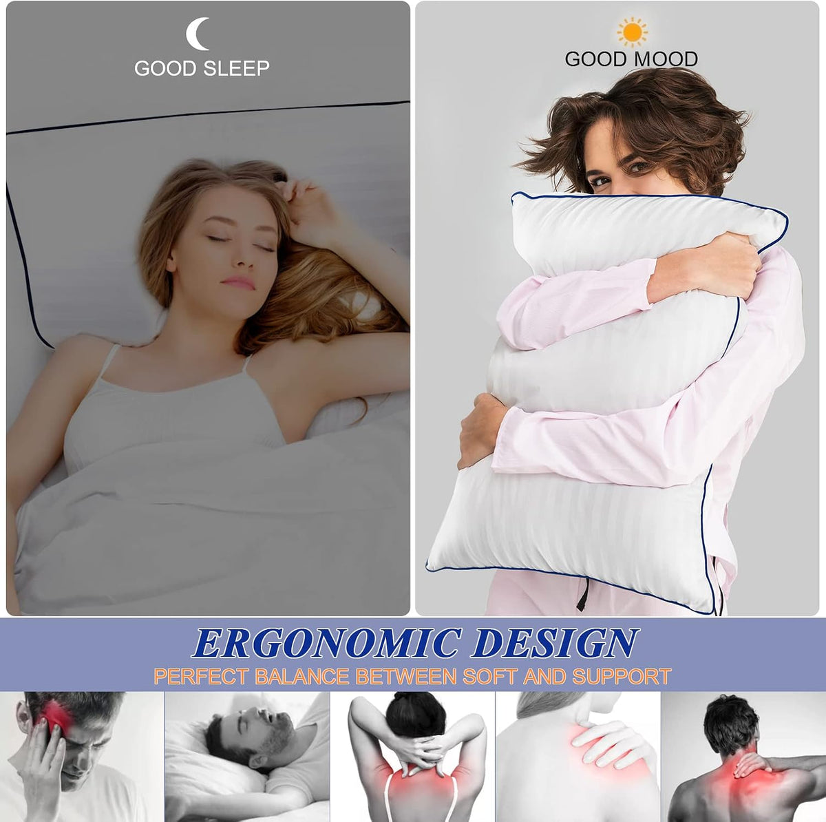 Luxurious Fluffy Pillow — Striped Version - yettbea